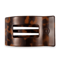 Tortoise Large Flat Rectangle Hair Clip