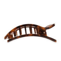 Tortoise Large Flat Rectangle Hair Clip