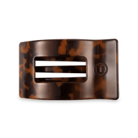 Tortoise Medium Flat Rectangle Hair Clip