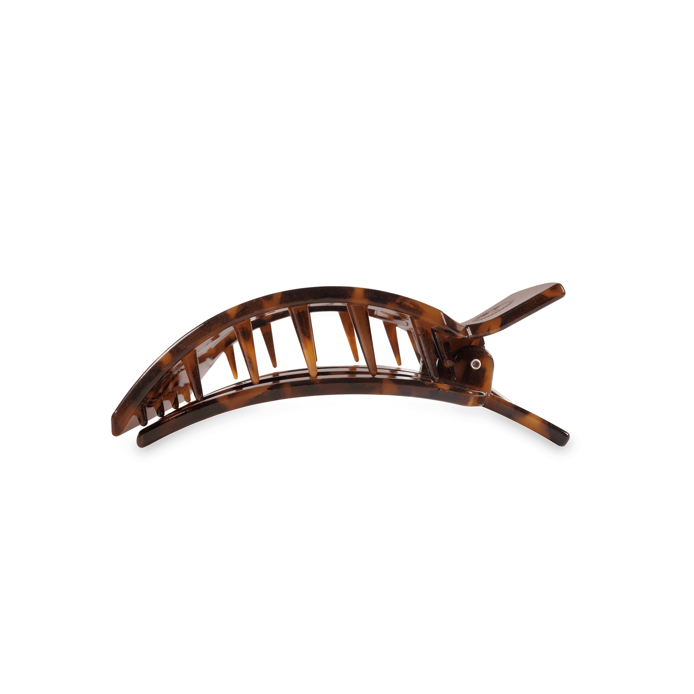 Tortoise Medium Flat Square Hair Clip