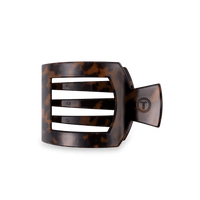 Tortoise Medium Flat Square Hair Clip