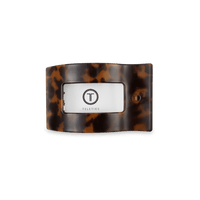 Tortoise Small Flat Rectangle Hair Clip