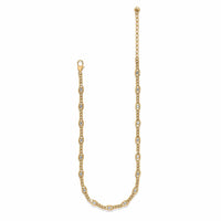 Trust Life Necklace gold-plated chain with bezel-set crystal stations and lobster clasp