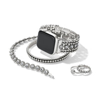 Twinkle Link Watch Band styled with coordinating Brighton crystal bracelet and rings