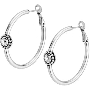 Twinkle Medium Hoop Post Earrings