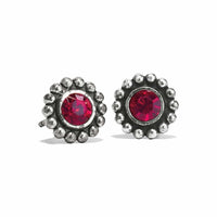 Garnet Twinkle Mini Post Stud Earrings