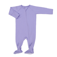 Violets Are Violet Zipper Footie