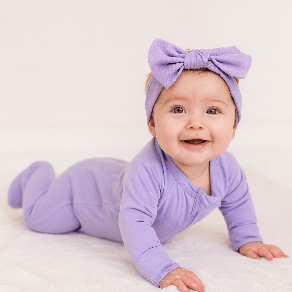 Violets Are Violet Zipper Footie