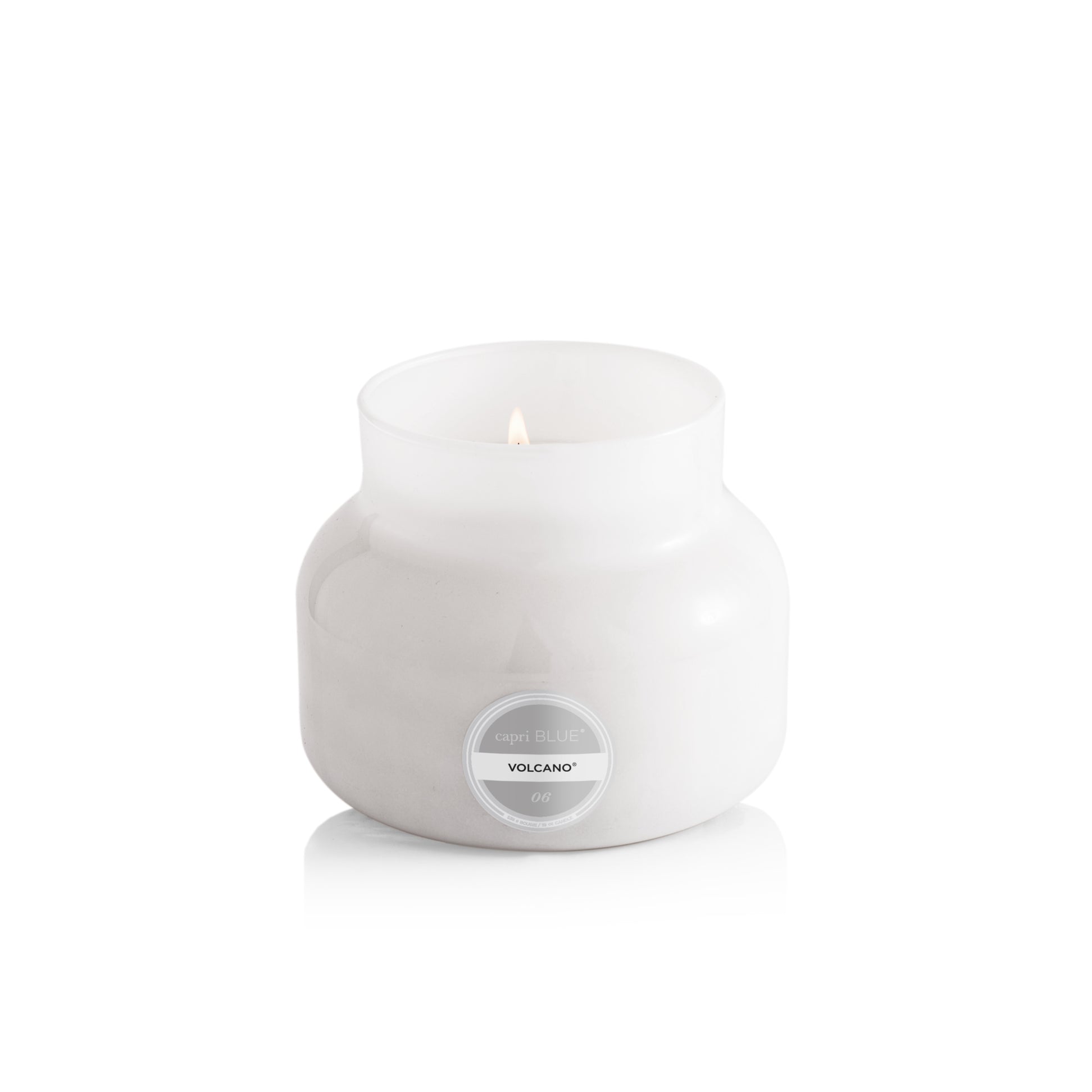 Volcano White Candle, 19 oz