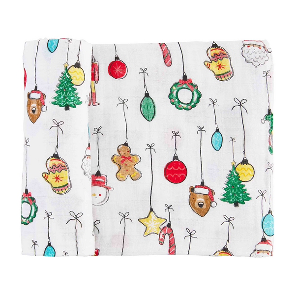 Christmas Ornament Swaddle Blanket