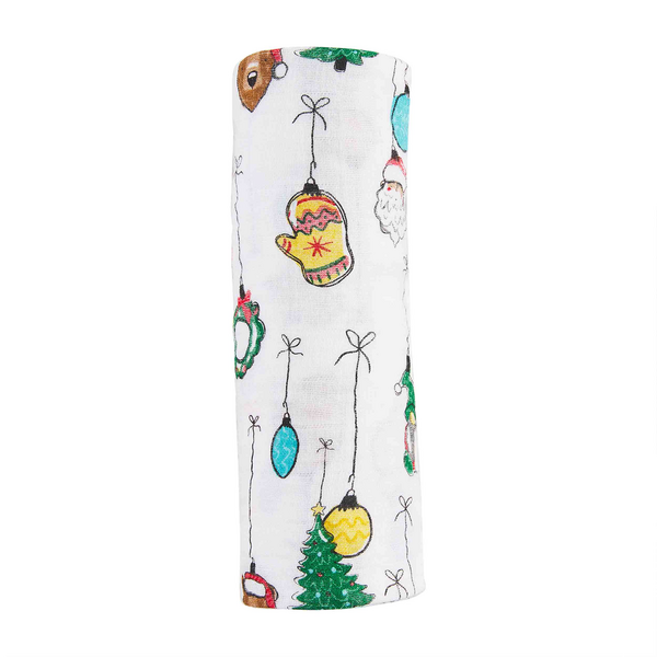 Christmas Ornament Swaddle Blanket