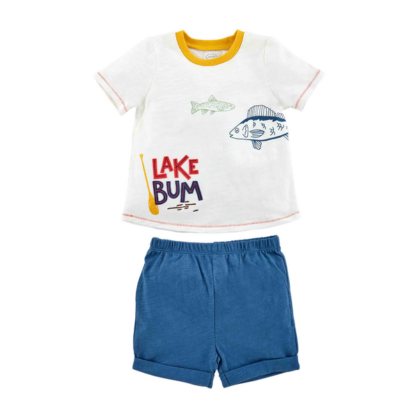 Lake Bum Toddler Short Set