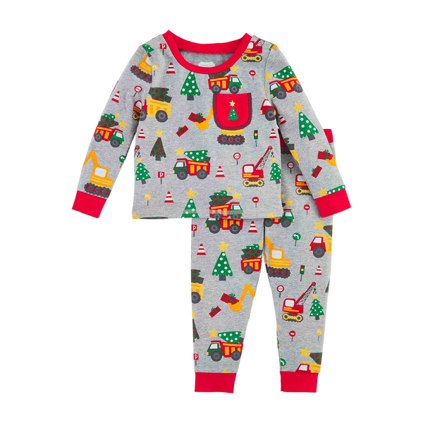 Construction Christmas Toddler Pajamas