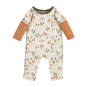 DEER WAFFLE BABY BODYSUIT