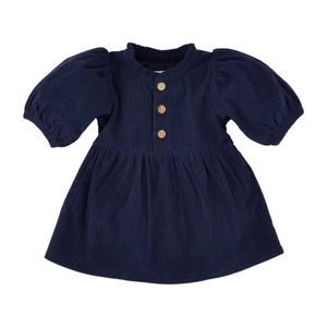 Navy Corduroy Toddler Dress