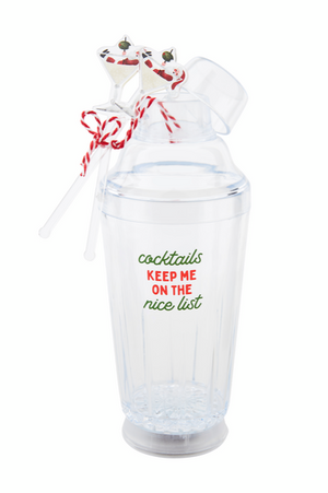 Nice List Light-Up Cocktail Shaker Set