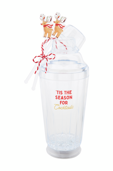 'Tis The Season Light-Up Cocktail Shaker Set