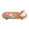 Santa Enamel Tray & Dip Set