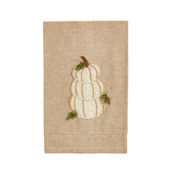 Pumpkin French Knot Towel