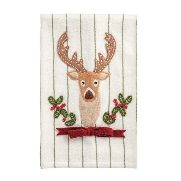 Christmas Holiday Striped Tea Towels
