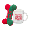 Christmas Is Better Dog Mug & Bone Set