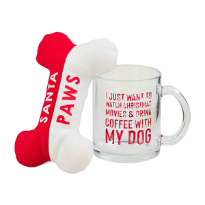 Christmas Movies Dog Mug Set