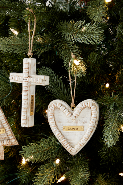 Beaded Cross Ornament