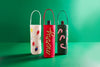 Christmas Sequin and Tinsel Wine Bags