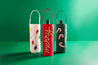 Christmas Sequin and Tinsel Wine Bags