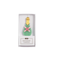 Champagne Figural Birthday Candle