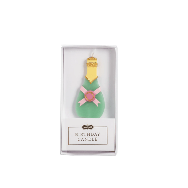 Champagne Figural Birthday Candle