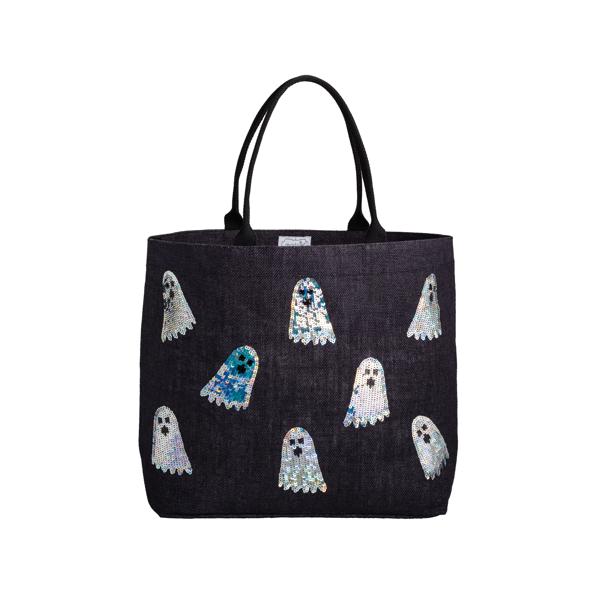 Ghost Halloween Sparkle Totes