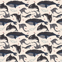 Deep Sea Creatures Whale Zipper Footie