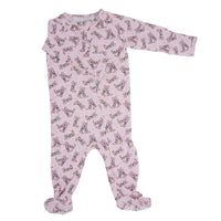 Cowhide Boots Bows Zipper Footie