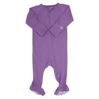 Deep Purple Baby Zipper Footie