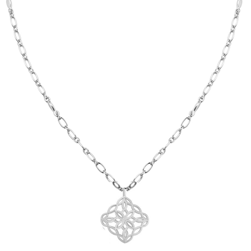 Bloom Drop Necklace/Silver