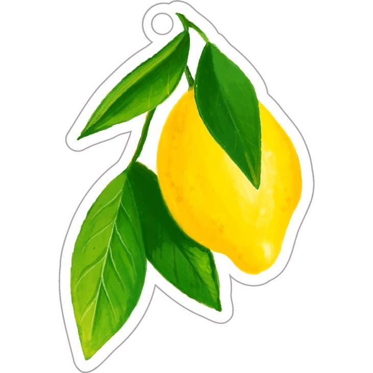 Etiquetas de regalo troqueladas de limón