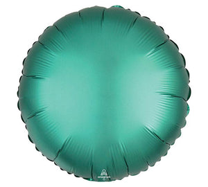 17" Round Jade Satin Foil Balloon