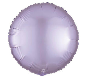 17" Round Pastel Lilac Satin Foil Balloon