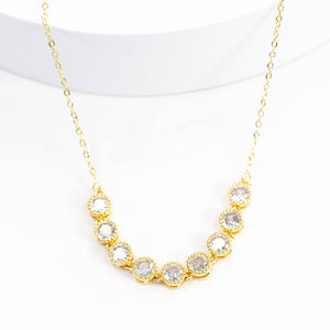 Savvy Bling - Crystal Gold Necklace