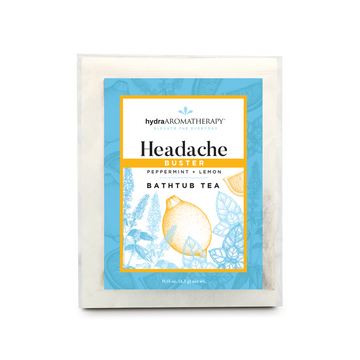 Té de bañera para eliminar el dolor de cabeza 