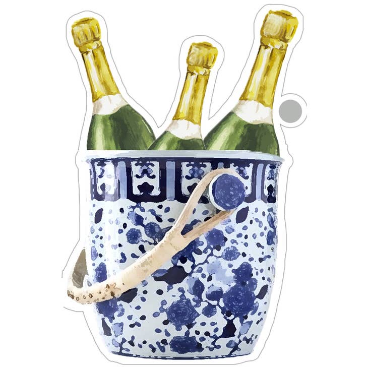 Champagne Bucket Die-cut Gift Tags