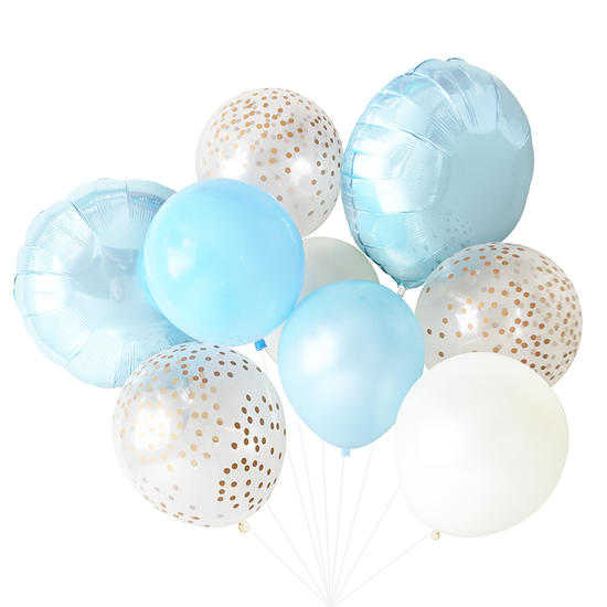 Bouquet De Ballons BLEU CLAIR
