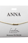 "A" Names Script Name Bracelet