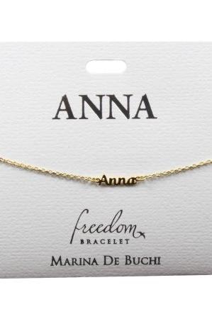 "A" Names Script Name Bracelet