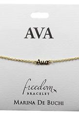 "A" Names Script Name Bracelet