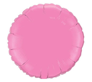Globo redondo de aluminio con forma de rosa sólida de 18"