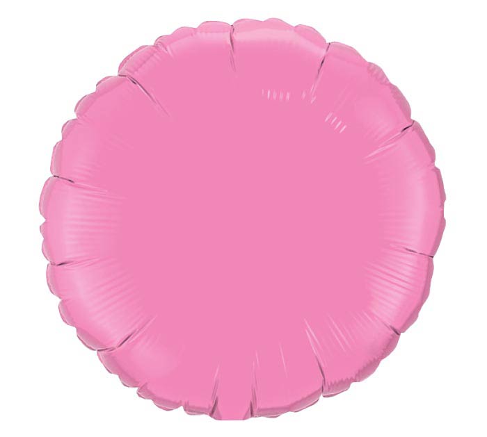 Globo redondo de aluminio con forma de rosa sólida de 18