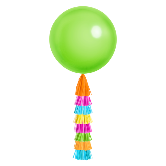 Queue de ballon géant et pompon - FIESTA
