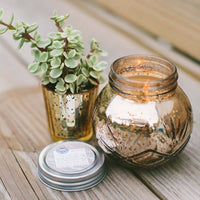 Sweet Grace Blush Round Mercury Jar Candle